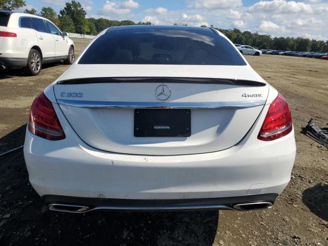 WDDWF4KB6JR406401 - 2018 MERCEDES-BENZ C 300 4MATIC WHITE photo 6