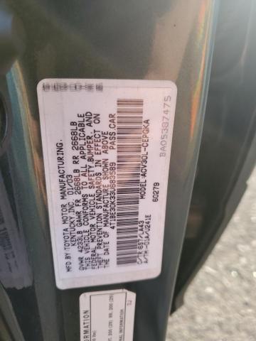 4T1BE30K33U683589 - 2003 TOYOTA CAMRY LE GREEN photo 12