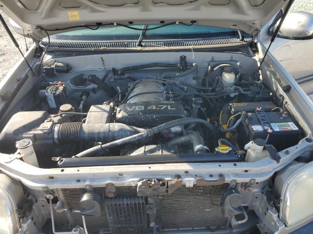 5TBRT34162S229617 - 2002 TOYOTA TUNDRA ACCESS CAB ნაცრისფერი ფოტო 11