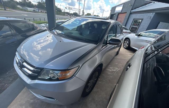 5FNRL5H67EB115787 - 2014 HONDA ODYSSEY EXL SILVER photo 2