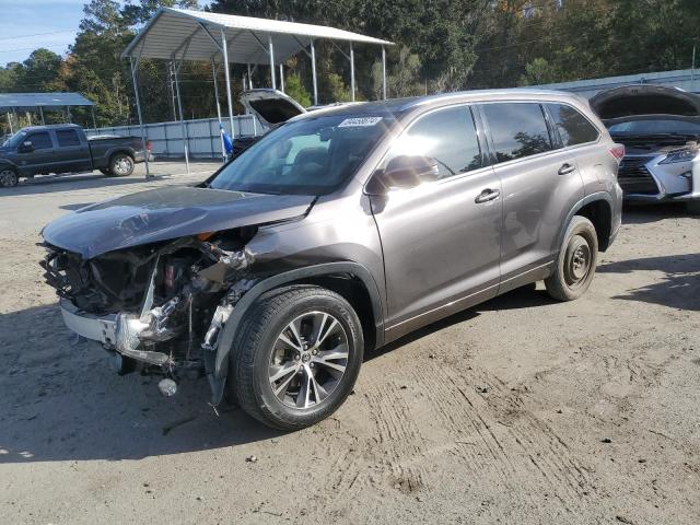 5TDKKRFH1GS123513 - 2016 TOYOTA HIGHLANDER XLE GRAY photo 1