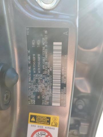 5TDKKRFH1GS123513 - 2016 TOYOTA HIGHLANDER XLE GRAY photo 13