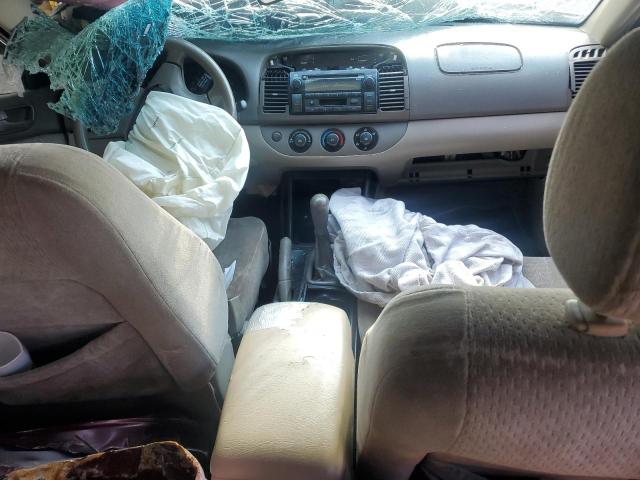 JTDBE32K440251426 - 2004 TOYOTA CAMRY LE RED photo 8