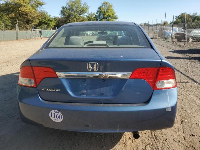 19XFA16829E022144 - 2009 HONDA CIVIC EX BLUE photo 6