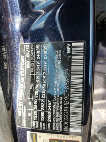 WDCGG8HB9CF856679 - 2012 MERCEDES-BENZ GLK 350 4MATIC BLUE photo 13