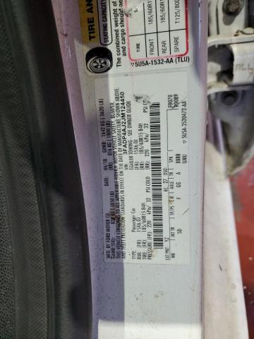 3FADP4AJ2JM124450 - 2018 FORD FIESTA S Ақ фото 12