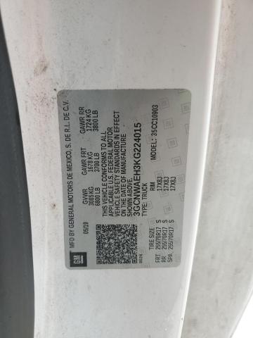 3GCNWAEH3KG224015 - 2019 CHEVROLET SILVERADO C1500 白色 照片 12