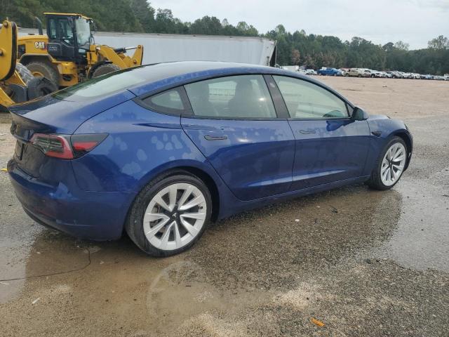 5YJ3E1EA9NF370149 - 2022 TESLA MODEL 3 蓝色 照片 3