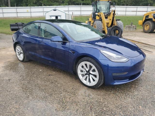 5YJ3E1EA9NF370149 - 2022 TESLA MODEL 3 蓝色 照片 4