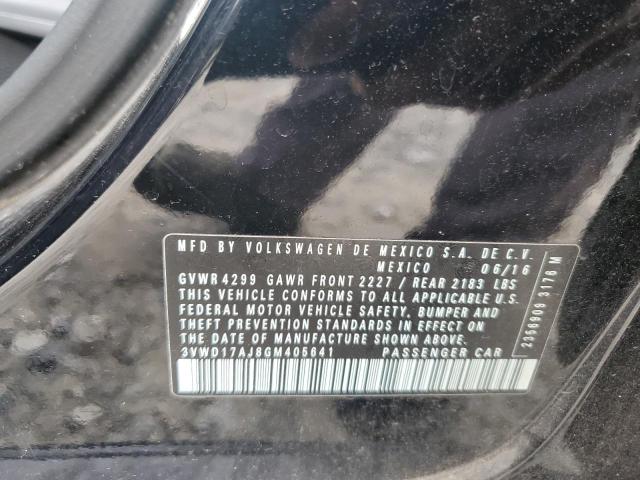 3VWD17AJ8GM405641 - 2016 VOLKSWAGEN JETTA SPORT 黑色 照片 12
