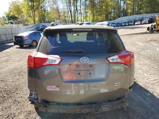 JTMRFREV4ED067327 - 2014 TOYOTA RAV4 XLE GRAY photo 6