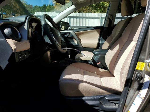 JTMRFREV4ED067327 - 2014 TOYOTA RAV4 XLE GRAY photo 7