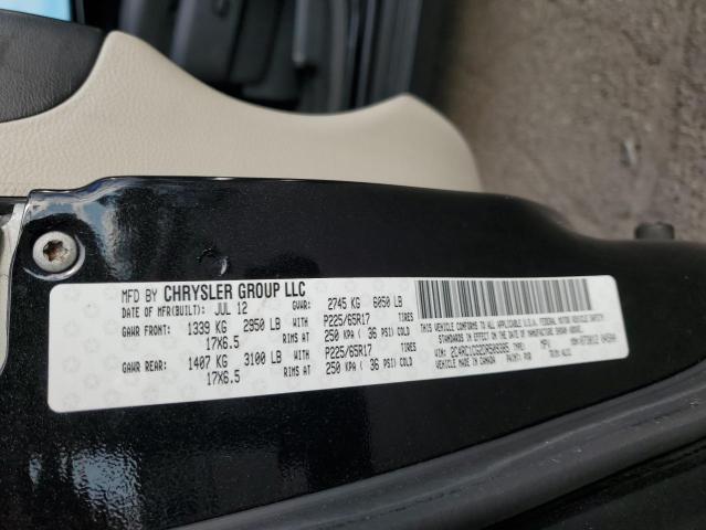 2C4RC1CG2DR509385 - 2013 CHRYSLER TOWN & COU TOURING L BLACK photo 13