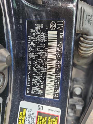 2T1BURHE8JC090362 - 2018 TOYOTA COROLLA L Қара фото 12