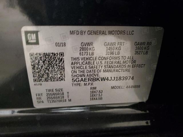 5GAERBKW4JJ183974 - 2018 BUICK ENCLAVE ESSENCE 黑色 照片 14