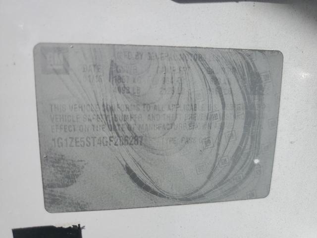 1G1ZE5ST4GF206287 - 2016 CHEVROLET MALIBU LT WHITE photo 12