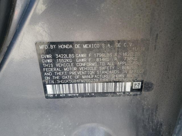 3HGGK5G84FM755239 - 2015 HOND FIT EX 石墨色 照片 12