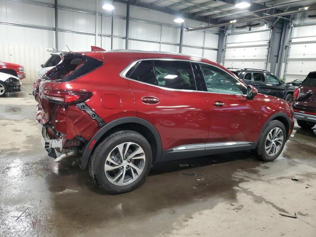 LRBFZPR41MD078783 - 2021 BUICK ENVISION ESSENCE წითელი ფოტო 3