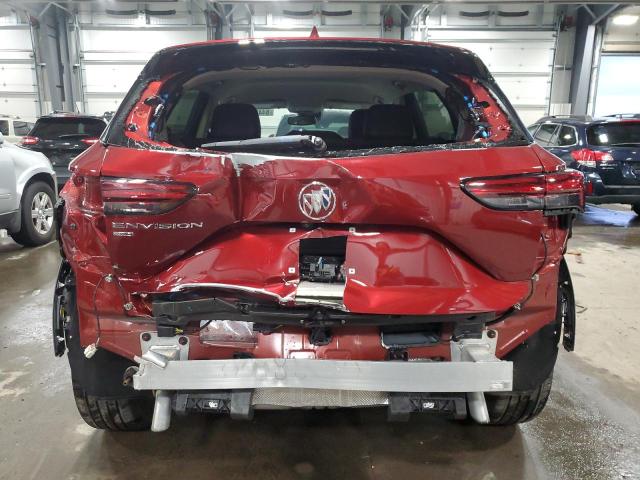 LRBFZPR41MD078783 - 2021 BUICK ENVISION ESSENCE წითელი ფოტო 6