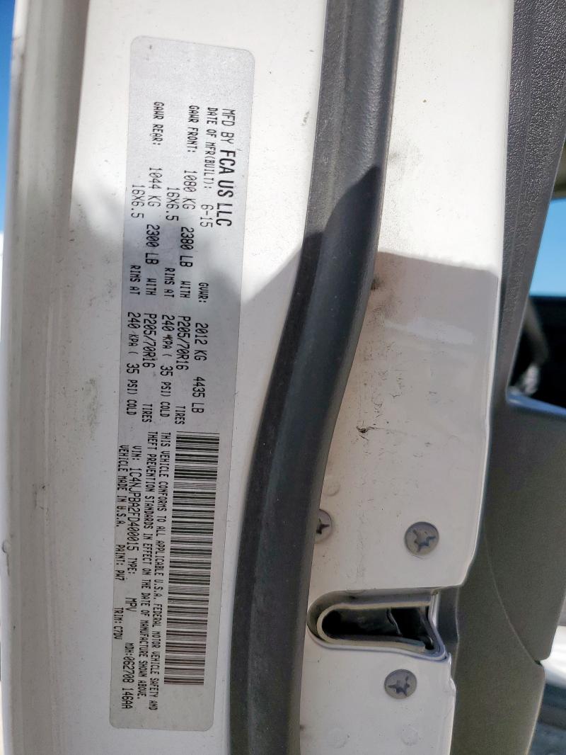 1C4NJPBA2FD400015 - 2015 JEEP PATRIOT SPORT WHITE photo 13