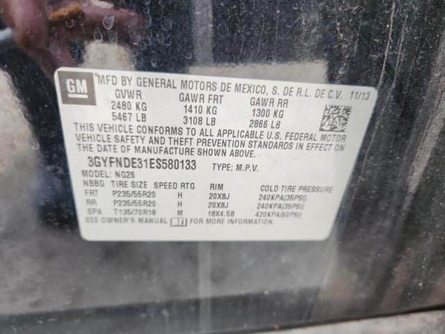 3GYFNDE31ES580133 - 2014 CADILLAC SRX PREMIUM COLLECTION Siyah fotoğraf 13