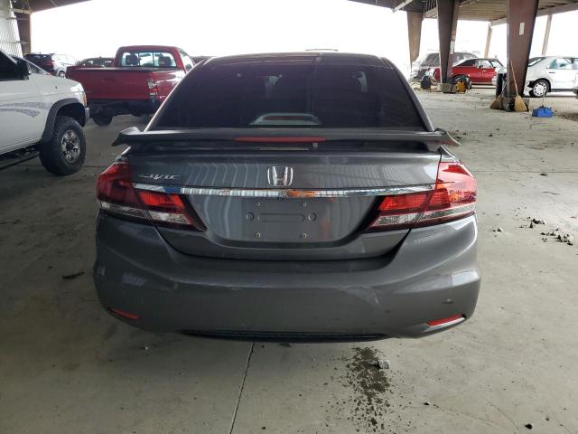 2HGFB2F59DH519537 - 2013 HONDA CIVIC LX GRAY photo 6