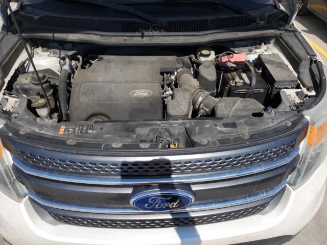 1FM5K8D82FGB58088 - 2015 FORD EXPLORER XLT WHITE photo 12