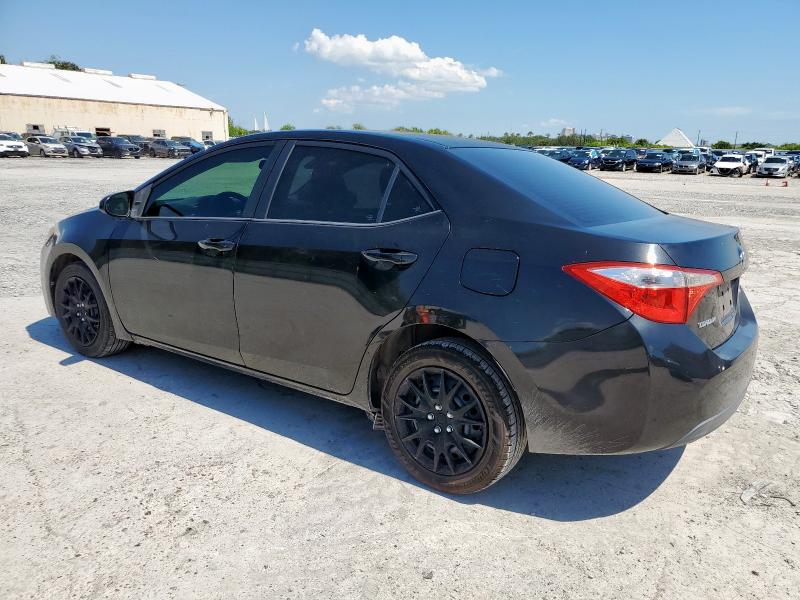 2T1BURHE5EC132735 - 2014 TOYOTA COROLLA L BLACK photo 2
