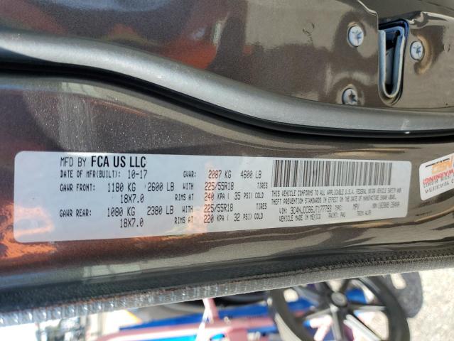 3C4NJDCB6JT177793 - 2018 JEEP COMPASS LIMITED Темно-сірий фото 13