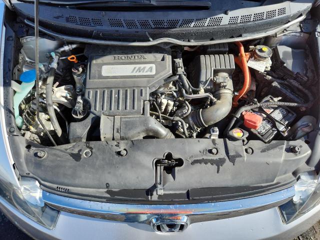 JHMFA36208S014027 - 2008 HONDA CIVIC HYBRID SILVER photo 11