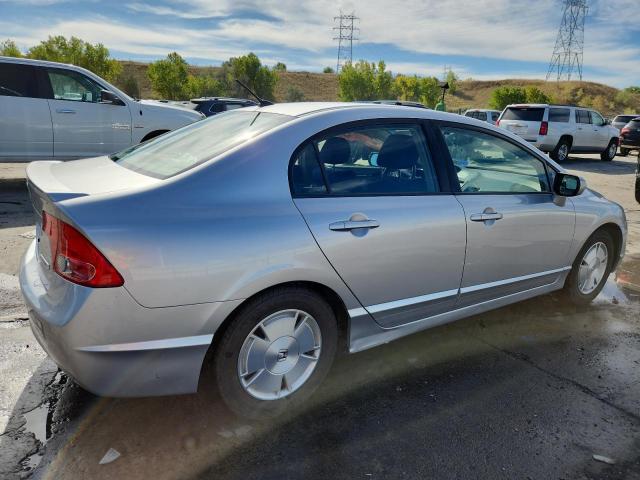 JHMFA36208S014027 - 2008 HONDA CIVIC HYBRID SILVER photo 3