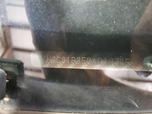 1HGCS1B35CA019745 - 2012 HONDA ACCORD LX შავი ფოტო 12