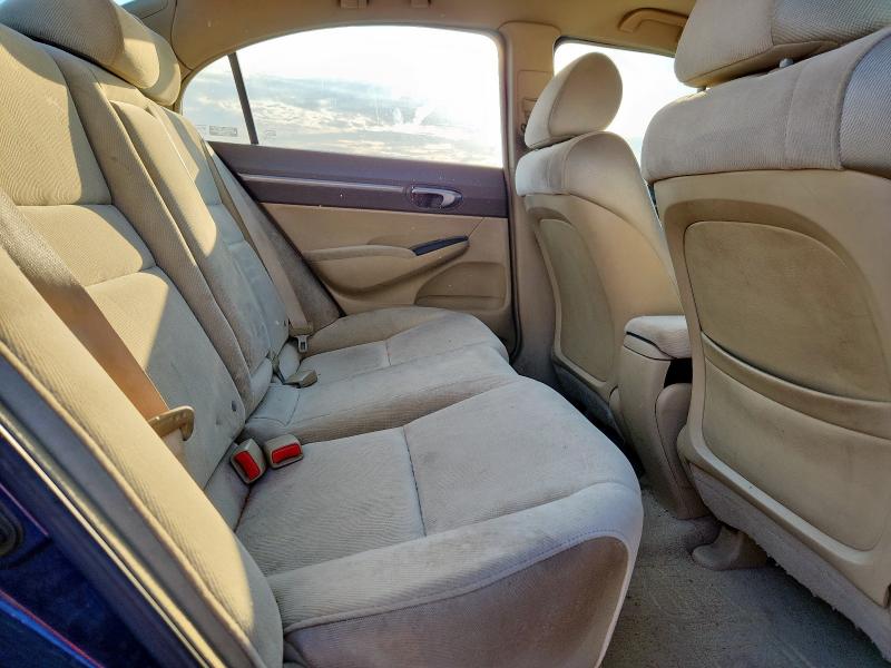 1HGFA16846L096198 - 2006 HONDA CIVIC EX BLUE photo 10