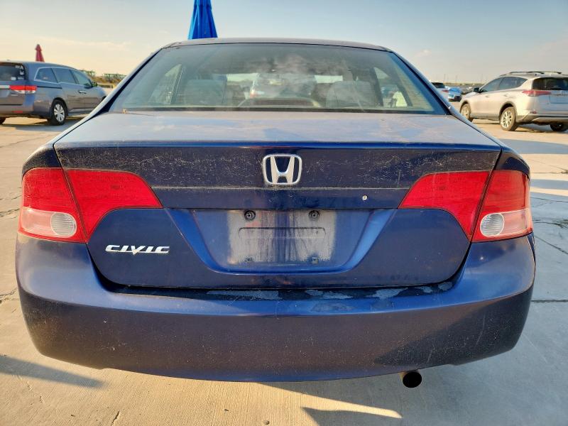 1HGFA16846L096198 - 2006 HONDA CIVIC EX BLUE photo 6