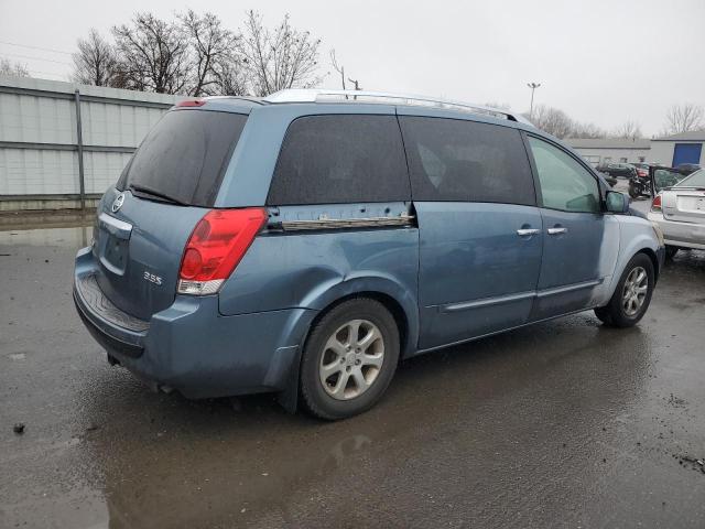 5N1BV28U78N114830 - 2008 NISSAN QUEST S BLUE photo 3
