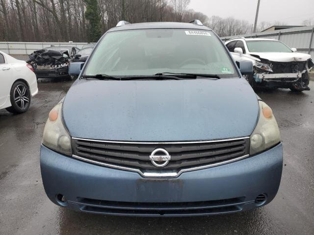 5N1BV28U78N114830 - 2008 NISSAN QUEST S BLUE photo 5