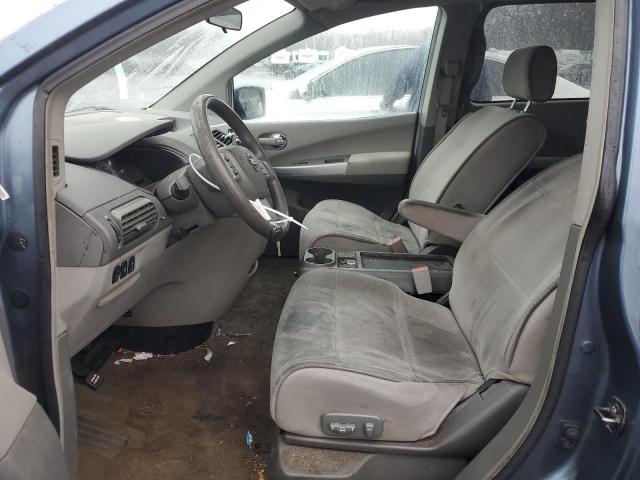 5N1BV28U78N114830 - 2008 NISSAN QUEST S BLUE photo 7