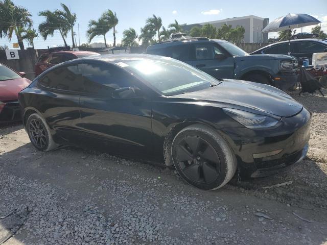 5YJ3E1EA8MF860015 - 2021 TESLA MODEL 3 BLACK photo 4