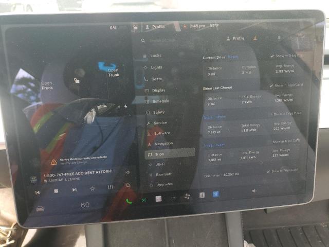 5YJ3E1EA8MF860015 - 2021 TESLA MODEL 3 BLACK photo 9