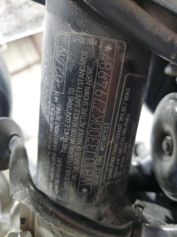 WB10J3300KZ794987 - 2019 BMW R NINE T SCRAMBLER GRAY photo 9