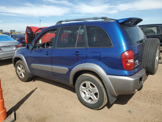 JTEGD20V440041663 - 2004 TOYOTA RAV4 BLUE photo 2