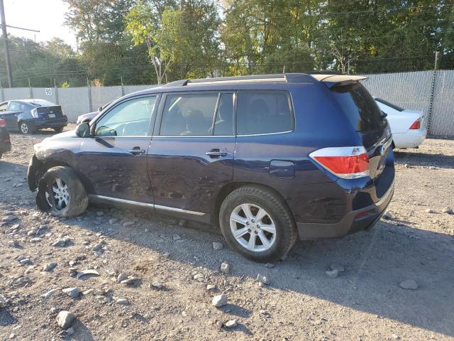 5TDBK3EH9DS199541 - 2013 TOYOTA HIGHLANDER BASE Azul foto 2