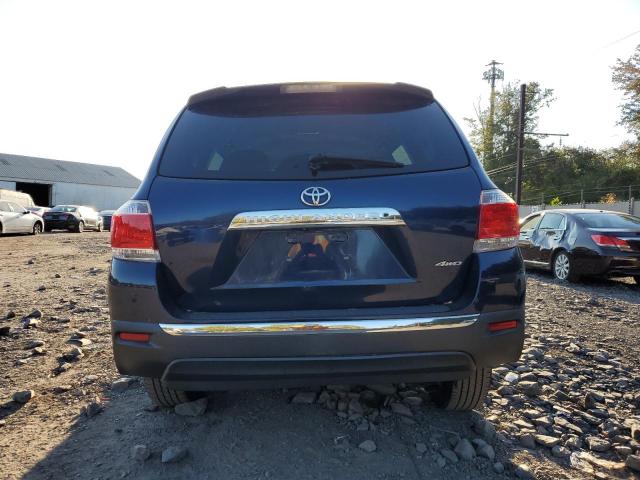 5TDBK3EH9DS199541 - 2013 TOYOTA HIGHLANDER BASE Azul foto 6