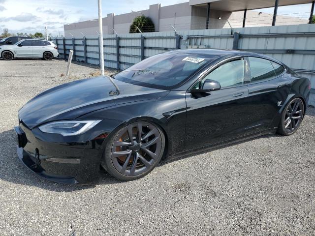 5YJSA1E64NF461218 - 2022 TESLA MODEL S BLACK photo 1