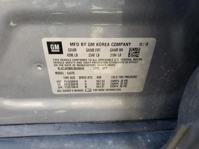 KL4CJASB6LB048040 - 2020 BUICK ENCORE PREFERRED 灰色 照片 13