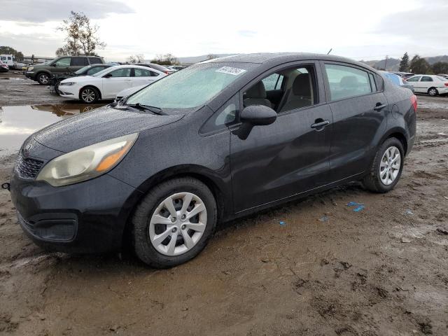 KNADM4A3XE6384151 - 2014 KIA RIO LX BLACK photo 1