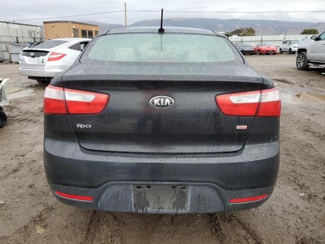 KNADM4A3XE6384151 - 2014 KIA RIO LX BLACK photo 6