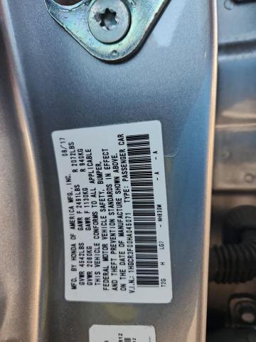 1HGCR3F00HA045071 - 2017 HONDA ACCORD EXL SILVER photo 12