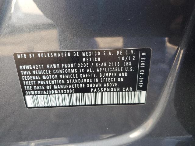 3VWDX7AJ3DM392999 - 2013 VOLKSWAGEN JETTA SE Boz foto 13