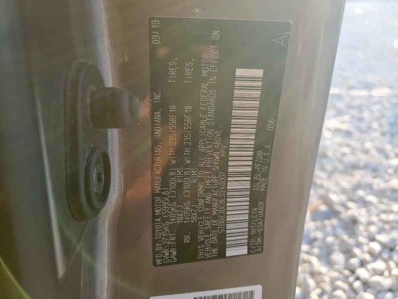 5TDDZ3DC8LS240007 - 2020 TOYOTA SIENNA XLE Boz foto 14